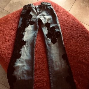 Celo designer on of a kind flare jeans small